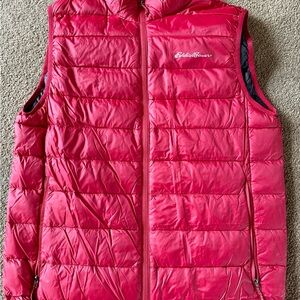 Eddie Bauer Men’s Red Puffer Vest